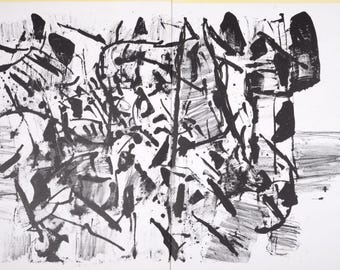 Pierre Alechinsky: "One Cent Life" Original Lithograph, 1964