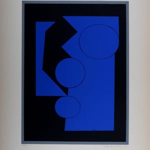 Victor Vasarely (1906–1997) – El Cielo, 1956 - Rare Hand-Signed & Numbered Screenprint – Limited Edition of 130