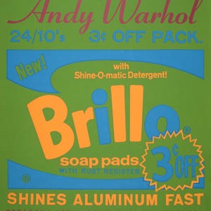 Andy Warhol - &quot;Brillo&quot;, 1970 - Rare Limited Edition Silkscreen Print - Museum Exhibition Item - Warhol Silkscreen - Warhol Collectable Item