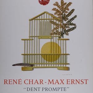 Max Ernst – "Dent Prompte", 1969 – Manifesto originale della mostra – Litografia a colori originale – Manifesto litografico - Galerie Art Print
