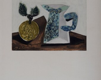 ピカソ ヴィンテージ プリント 1955 オリジナル ブック プレート「牧神