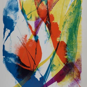 Paul Jenkins — Composición IV (#1) (1965) — Litografía original a color firmada a mano