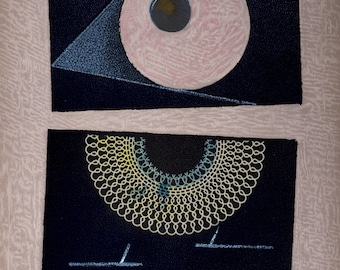Litografia de Max Ernst: Gravura surrealista, 1969, papel Arches.