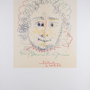 Pablo Picasso – Pour l’Université de Genève, 1967 – Litografia su archi – Stampa Mourlot – Prova di esposizione – Czwiklitzer 271A