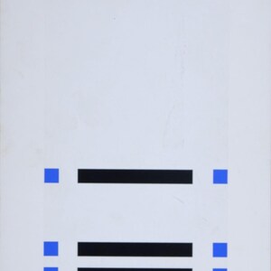 Andreas Brandt (1935–2016) — Composición abstracta n.° 6 (Tarjeta de felicitación), 1991, serigrafía original sobre papel avitelado, firmada y numerada a mano.
