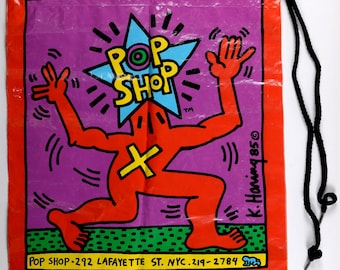 Bolso vintage "Pop Shop" de Keith Haring, 1986 - Arte pop coleccionable