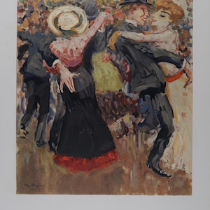 Kees Van Dongen: Danse au Moulin de la Galette Lithograph, 1972