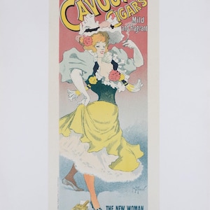 Georges Meunier – Cigarros Cavour de Frossard, 1896 – Litografía original – Placa "Les Maîtres de l’Affiche" n.º 7 Póster publicitario Belle Époque
