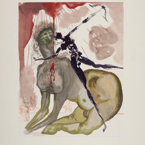 Salvador Dali &quot;Le Minotaure&quot; Woodcut - La Divine Comédie, 1963