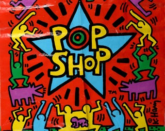 ヴィンテージ キース・ヘリング「ポップショップ」バッグ、1986年