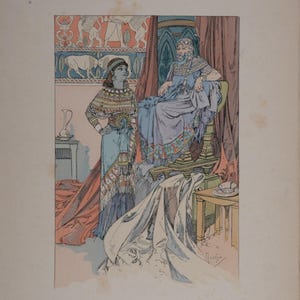 Alphonse Mucha (1860–1939) — Rama, dramatisches Gedicht in drei Akten #3 (1898), Original Farblithographie auf Vélin Papier