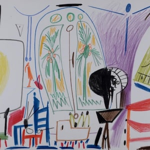 Picasso Lithograph: L’Atelier de La Californie #9, 1959