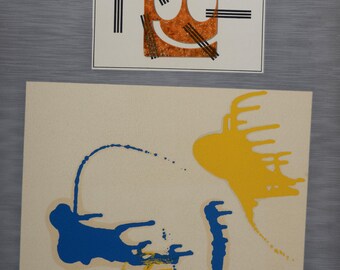 Litografia de Max Ernst: Précurseur crève la soie, 1969 - Gravura Surrealista