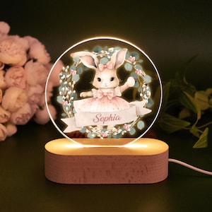 Baby erste Ostern Nachtlicht, Baby Mädchen Jungen Ostern, Kinder Eiersuche Geschenk, Babypartygeschenk, Neugeborene Name Kinderzimmer Schlafzimmer Dekor, neue Mama Geschenk