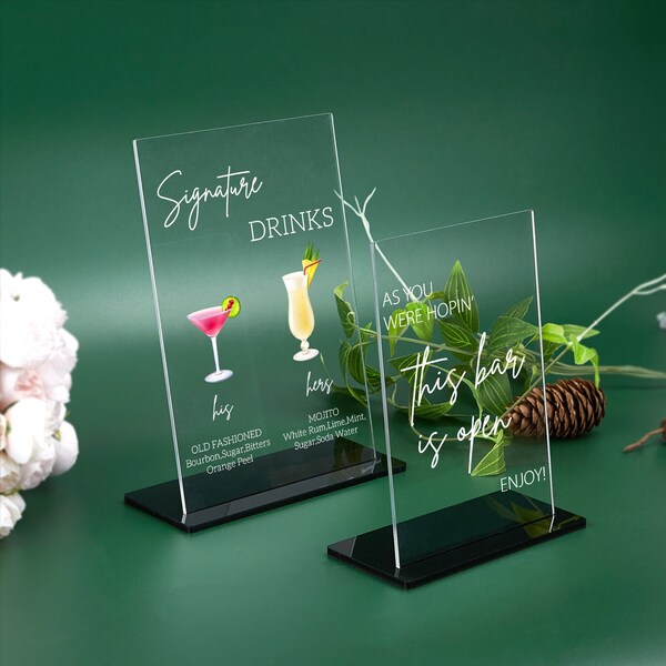 Wedding Tabletop Signs - Etsy