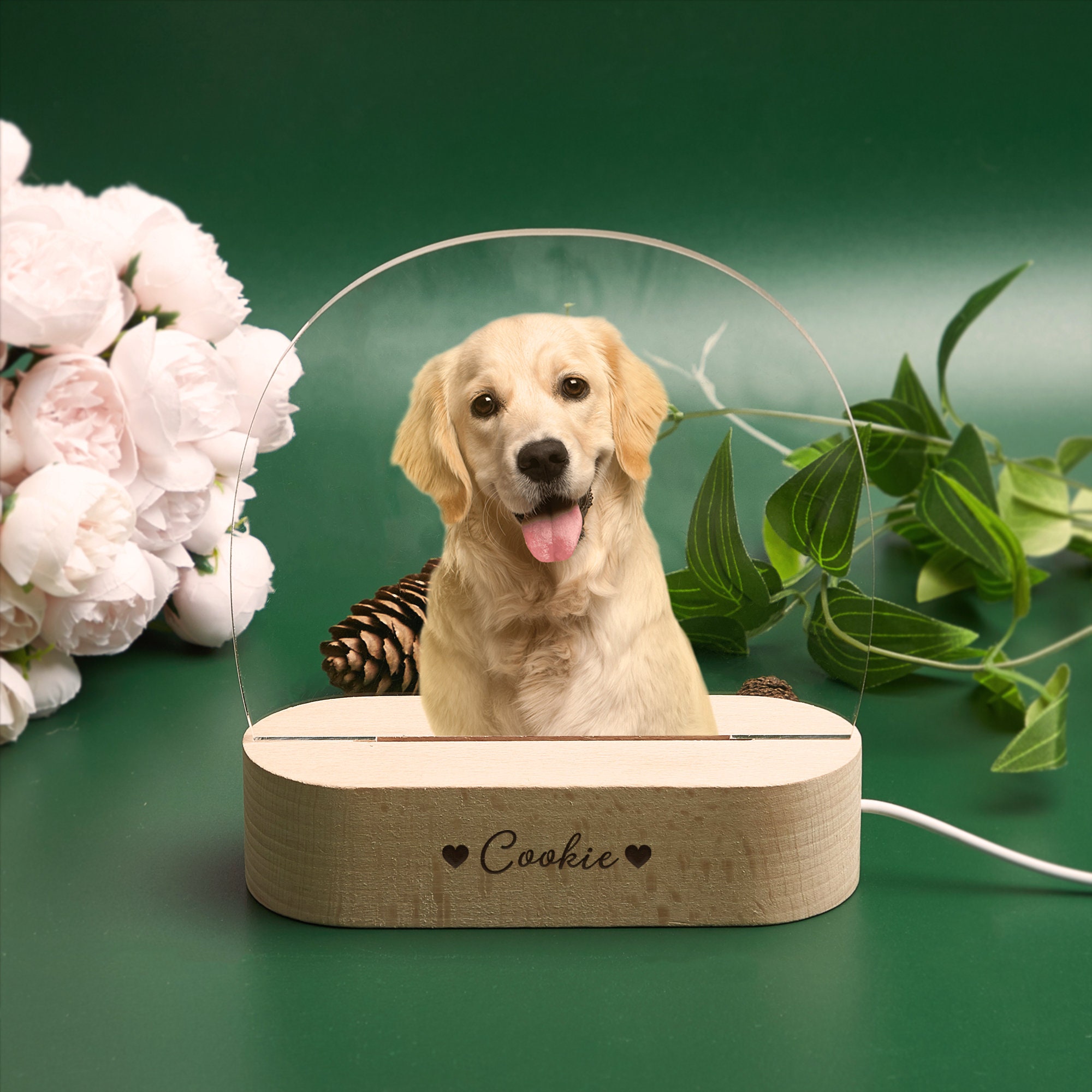 ペット供養 犬 猫 プリザーブドフラワー プレゼント メモリアル ナイト