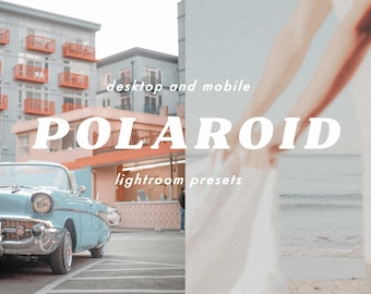 Polaroid Style Lightroom Presets, Vintage Instant Film Photo Filter, Desktop and Mobile, Retro Photography Edit, Digital Download