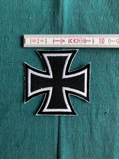 First Aid Cross Iron / Sew on Patch White Embroidered Badge for Doctors  Coat Bag 