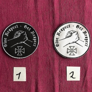 Give respect get respect patch patch