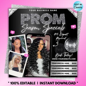 Prom Booking Flyer, Prom Special Flyer