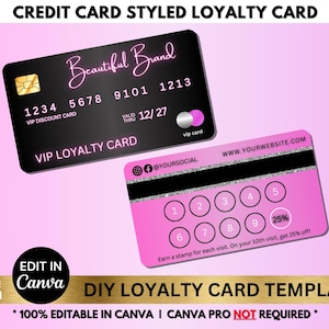 ポイントカードテンプレート、ポイントカードデザイン、ポイントカードパンチカード、VIP特典カード、ヘア、まつ毛、ネイル、編み込み、美容メイク割引カード