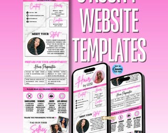 Acuity Scheduling Template: Hair, Lash, Nail, Braid, Makeup, Beauty Booking Website Banner | Canva Template