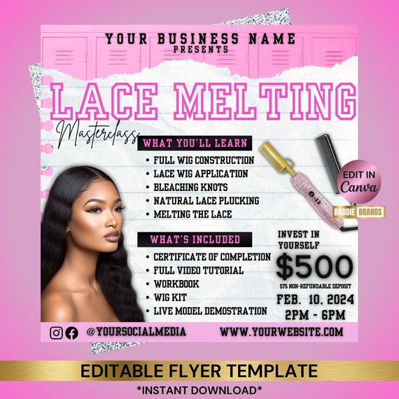 Lace frontal training sale