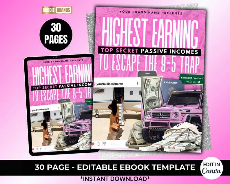 PLR eBook - 30 Page, eBook template, Done For You Ebook, Add your brand and Resell, Ebook Mockup, White Label ebook, Passive Income Ebook
