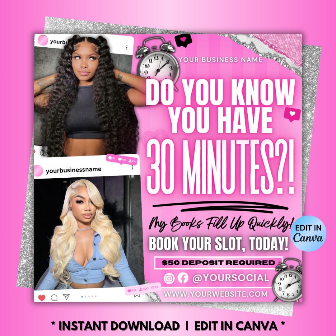 Hair Flyer Template Hair Sale Flyer Hairstylist Flyer Hair Special