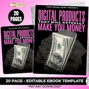 PLR Ebook Template: 20 Page Canva Ebook with Resell Rights (Digital Download)