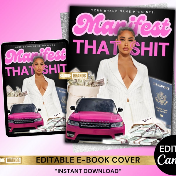 Ebook Cover Template, Manifest ebook, Manifestation ebook, Content creator eBook, Business ebook, Entrepreneur, Planner, Business Course