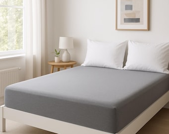 Spannbettlaken 100% Baumwolle Spannbetttuch Oeko-TEX Jersey Bettwaren Bettbezug Bettlaken Matratzenbezug Dicke Matratzen für Boxspringbett