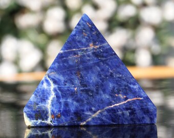 Natural Blue Sodalite Crystal Pyramid (70MM)