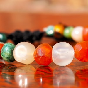 Beautiful Multiple Beads Crystal Stone Bracelets , | Energy Round  Bracelet ,  Metaphysical Power Gemstone Bracelet