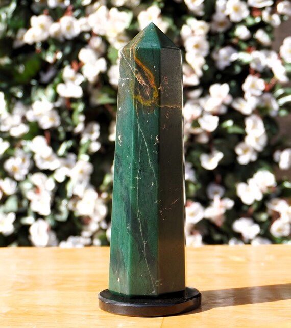 Buy Nephrite Jade Tower 220MM Healing Power Tower Gemstone Crystal Healing Metaphysical 8 Faceted Point Obelisk Tower. Etsy
