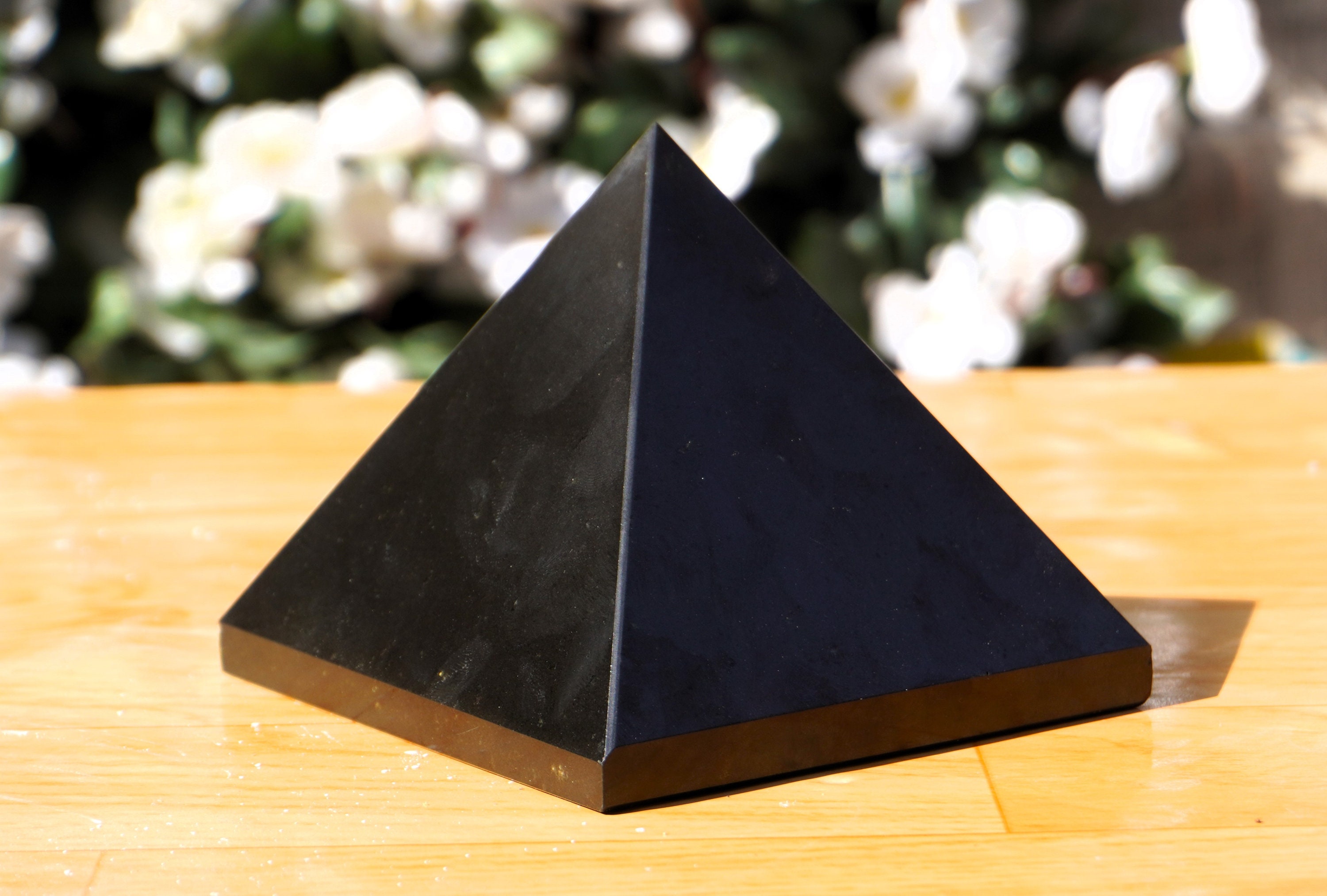 Natural | 105MM | Black Tourmaline Healing Meditation Aura Spirit Power Stone Hand Made Pyramid.