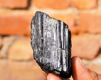1 Kg Raw Black Tourmaline Rough: Natural Crystal for Chakra Healing