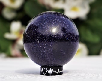 Blue Sandstone  Sphere, 50mm, Metaphysical, Meditation, Extra Quality, Natural Crystal Healing Stone Sphere,