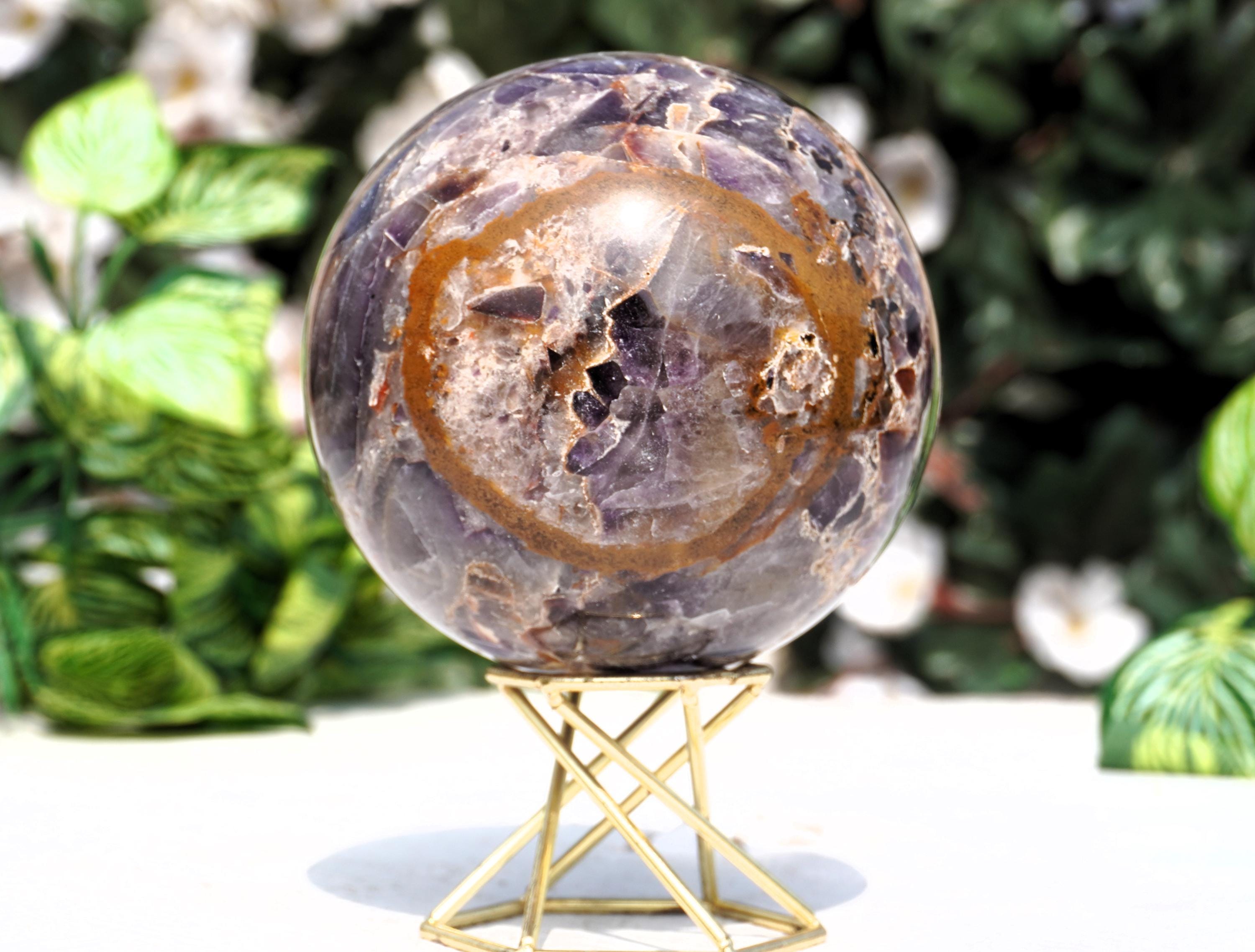 ❈オーラライト23 スフィア(約51mm) オーラライト 23 アメジスト スフィア：研磨済みヒーリングクリスタル