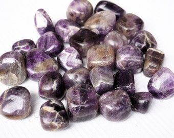 Amethyst Tumbled Stones Crystal Healing High Vibration Metaphysical Meditation Tumbled Stone -250 Grams Aquarium/Fountain Stone