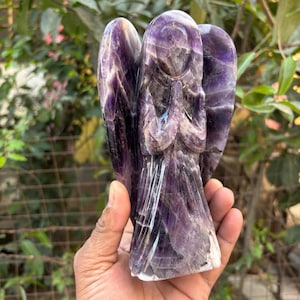 Angelo Di Cristallo Ametista - Statua Decorativa 2 Pollici Per Regali Spirituali E Decor - Foto 9