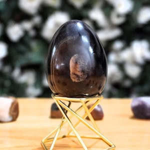 Candy Rainbow Fluorite  banded purple yellow Fluorite Egg | 65x40MM | Large Egg, Extra Quality, Natural Crystal Healing Stone Egg