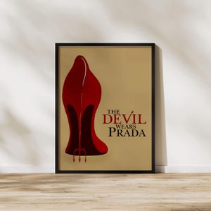 The Devil Wears Prada Poster,prints coquette aesthetic maximalist decor vintage wall art printable art ,living room decor Digital Download