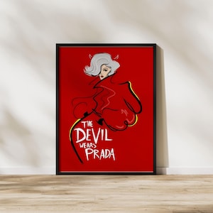 The Devil Wears Prada Poster,prints coquette aesthetic maximalist decor vintage wall art printable art ,living room decor Digital Download