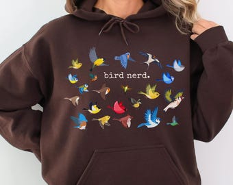 Bird Nerd Hoodie Birds Shirt Birdwatchers Gift Bird Lovers Sweatshirt Funny Bird Shirt Bird Watching Pullover Nature Lover Sweatshirt UNISEX