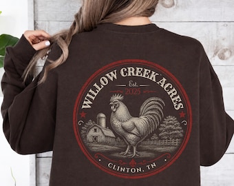 Custom Farm Sweatshirt Chicken Hoodie Personalized Women Chicken Shirt Farm Animals Crewneck Gift for Homesteader Funny Farmer Hoody 6726