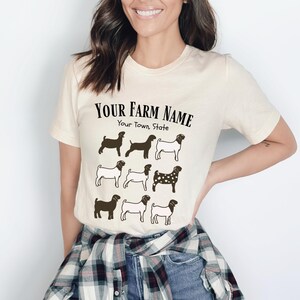 Boer Goat Shirt, Show Goat T-Shirt UNISEX, Show Goat Mom Shirt, Goat Gift, America Boer Goat TShirt, Farm Animals Tee, Goat Lover Gift 42924 image 4