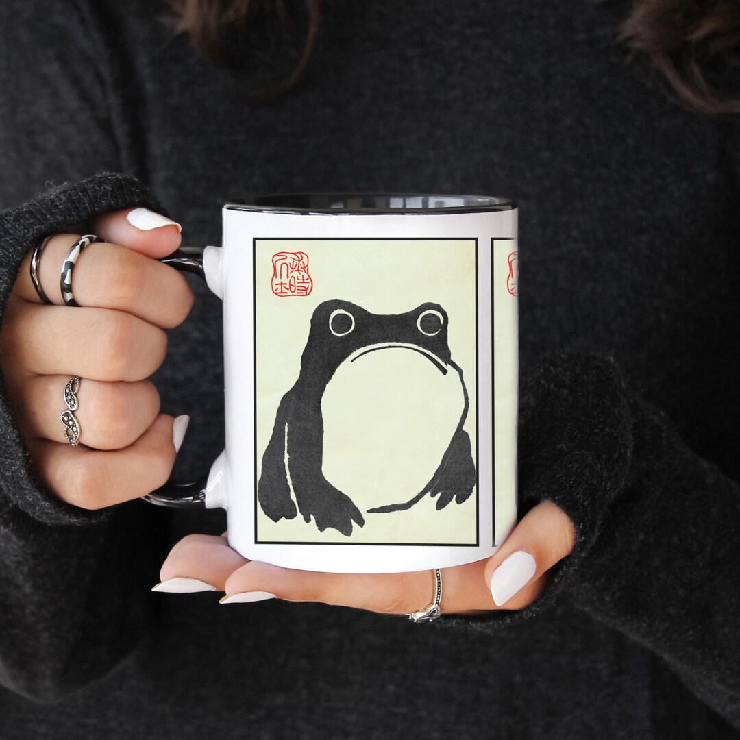 Japan Frog Mug, Unimpressed Frog Coffee Mug, Grumpy Frog Gifts, Frog ...