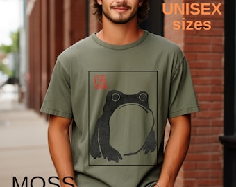 Japan Frog Shirt Men Comfort Colors UNISEX Unimpressed Frog T-Shirt Grumpy Frog Tshirt Frog Sweatshirt Japan Frog Shirt Matsumoto Shoji 926