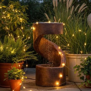 LED屋内滝噴水：禅卓上水景